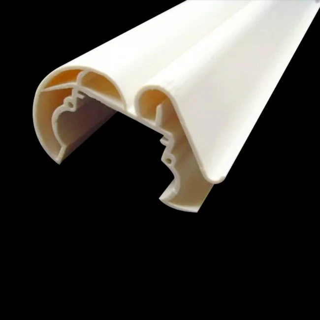 Plastic PP Profile White Price Tag Molding Extrusion